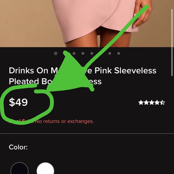 NWT Lulu’s Bodycon Drinks on Me Dress - Picture 10 of 10